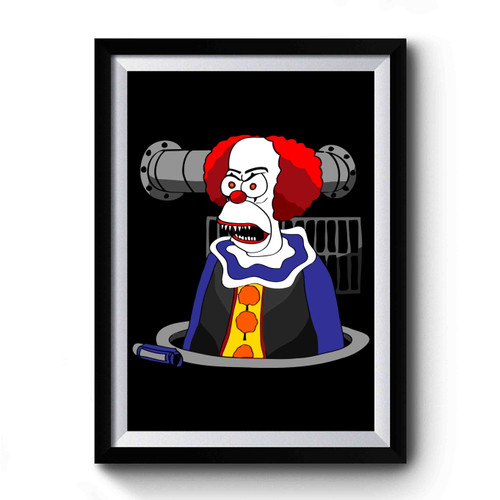 Krustywise The Clown Crusty Parody The Wicked Premium Poster