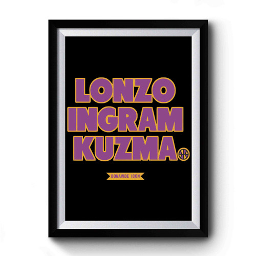 Lonzo Ingram Kuzma Los Angeles Laker Premium Poster