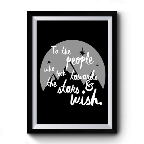 Look Towards The Stars And Wish Premium Poster