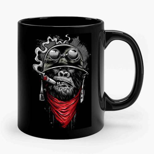 Ape Of Duty Gorilla Warfare Funny Ceramic Mug