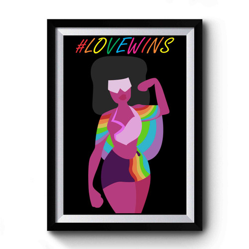 Love Wins Lgbt Gay Lesbian Bisexual Trans Pride Premium Poster