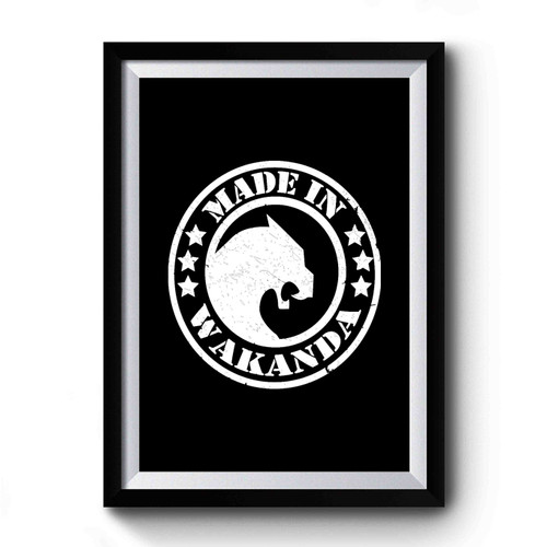 Made In Wakanda Logo Premium Poster