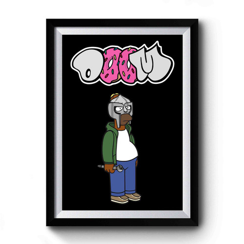 Mf Doom Donuts Cartoon Premium Poster