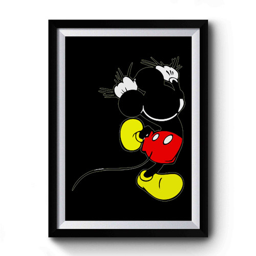 Mickey Climbing Premium Poster