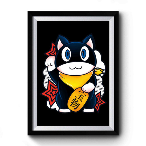 Moneki Neko Cat Premium Poster