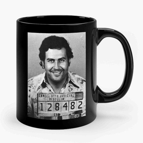 Pablo Escobar Infamous Mugshot 1977 Ceramic Mug