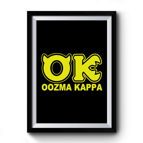 Monsters University Ok Oozma Kappa Premium Poster