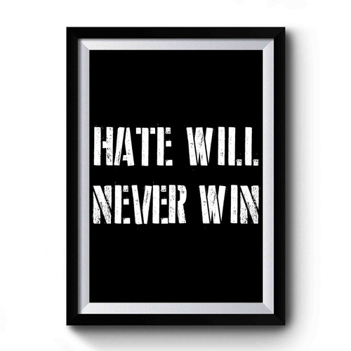 Nebraska Basketball Hate Will Never Win Premium Poster