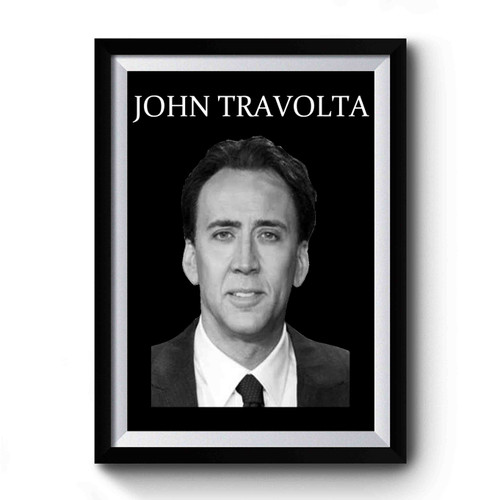 Nicolas Cage Face John Travolta Premium Poster