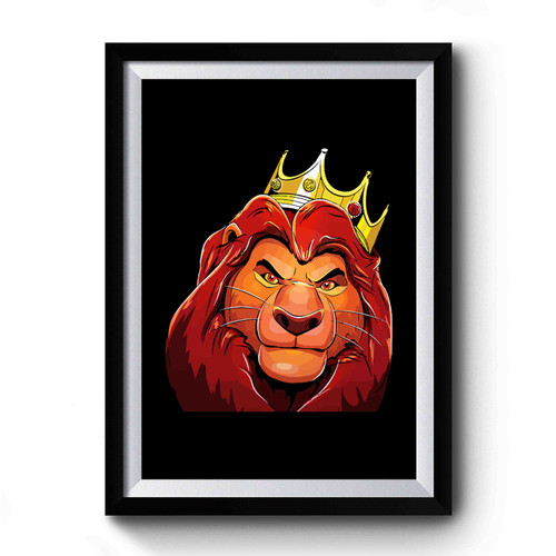 Notorious Mufasa Notorious Big Mashup Premium Poster