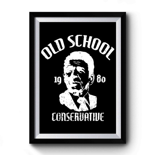 Old School Conservative Ronald Reagan Premium Poster