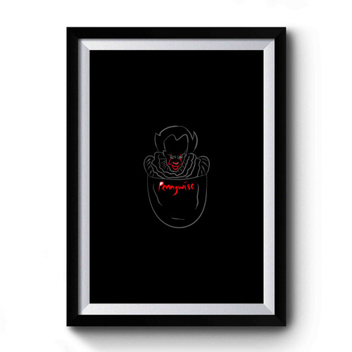 Pennywise Pocket Grey Premium Poster