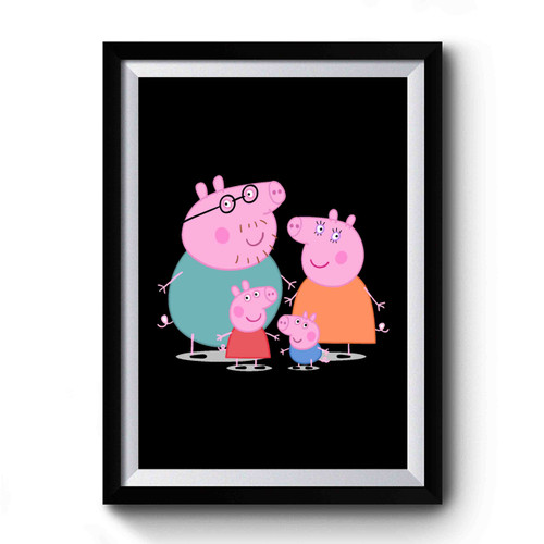Peppa Pig And Family Premium Poster