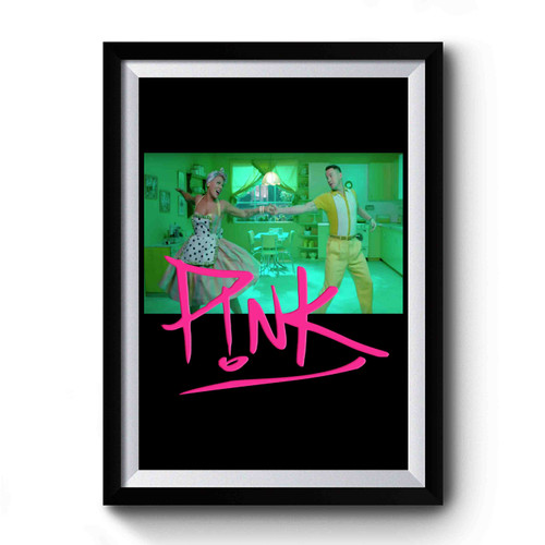 Pink And Channing Tatum Dancing Premium Poster