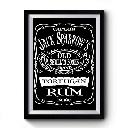 Pirates Of The Caribbean Captain Jack Sparrow Tortugan Rum 1 Premium Poster