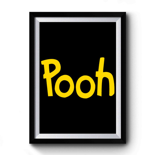 Pooh Text Disney Winnie The Pooh Premium Poster