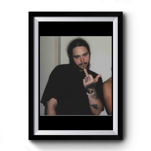 Post Malone Middle Finger Premium Poster