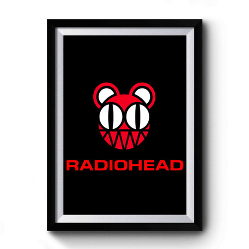 Radiohead Bear Rock Band Logo Premium Poster