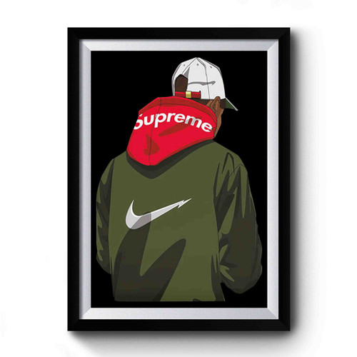 Red Box Logo Just Do It Premium Poster