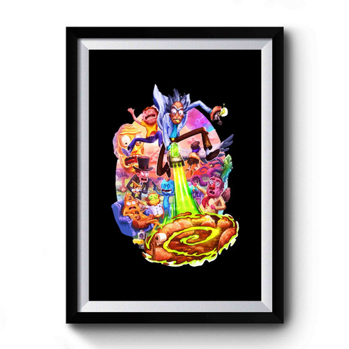 Rick & Morty Funny Anime Premium Poster