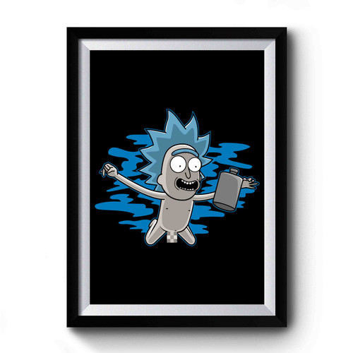 Rick And Morty Nirvana Style 1 Premium Poster