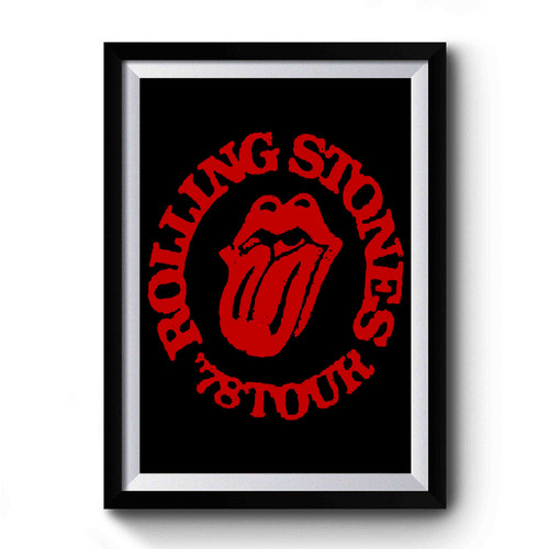 Rolling Stones Some Girls 1978 Us Tour Premium Poster
