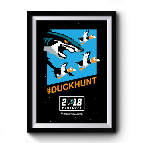San Jose Hockey Team Duck Hunt Premium Poster