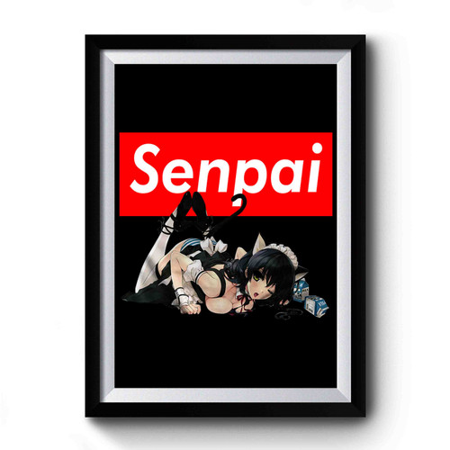 Sexy Anime Girl Supreme Senpai Manga Premium Poster