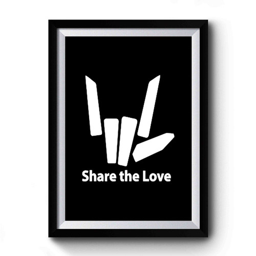 Share The Love Logo Premium Poster