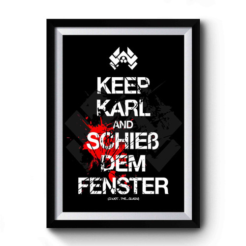 Shoot The Glass Die Hard Inspired Premium Poster