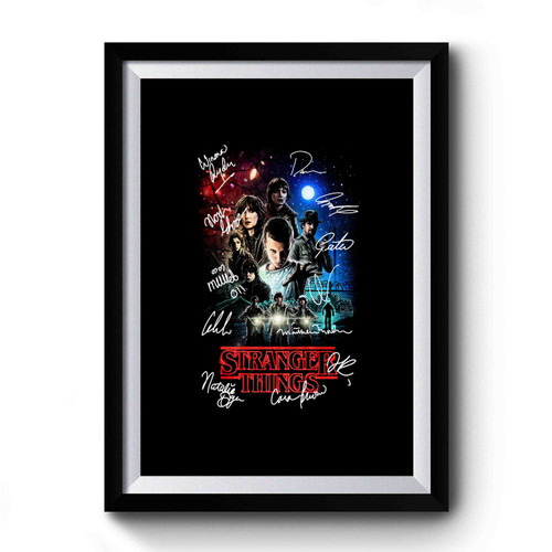 Signed Stranger Things Poster Premium Poster