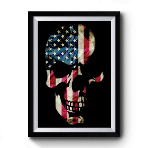 Skull Americana Premium Poster
