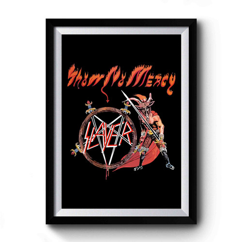 Slayer Band Show No Mercy 1983 Album Cover Premium Poster