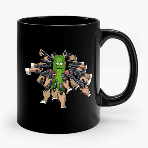 Pickle Rick Rick Sanchez John Wick Parody Ceramic Mug