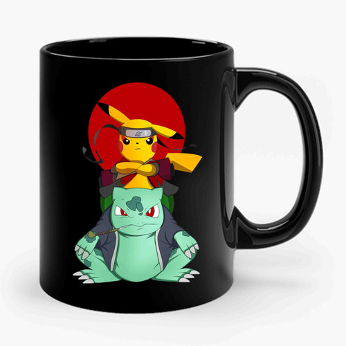 Pikachu Bulbasaur Naruto Ceramic Mug