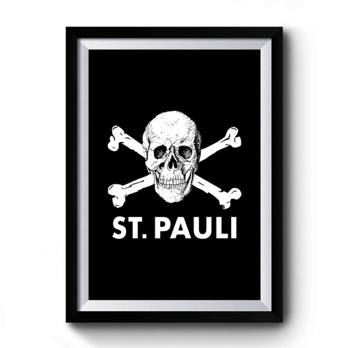 St Pauli Skull Premium Poster