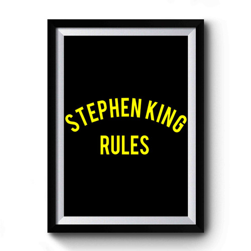 Stephen King Rules Monster Squad Premium Poster