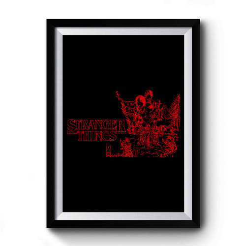 Stranger Things Art Logo Premium Poster