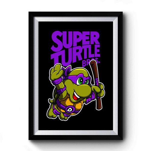 Super Turtle Bros Donatello Premium Poster
