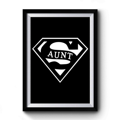 Superhero Aunt Premium Poster