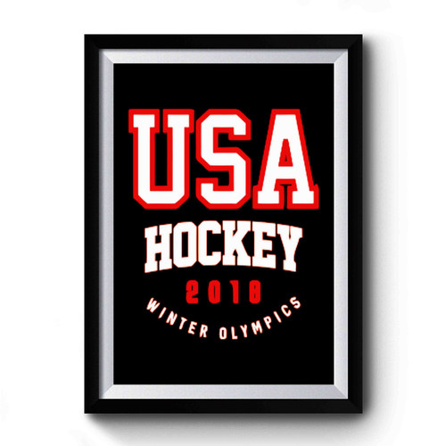 Team Usa Hockey Winter Olympics 2018 Premium Poster