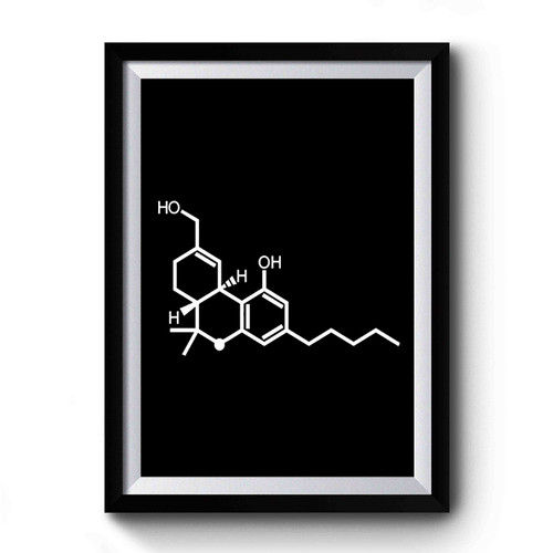 Thc Molecule The High Compound Weed Science Marijuana Premium Poster