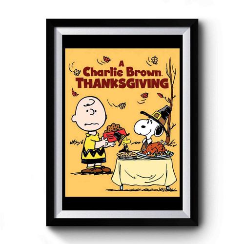 The Peanut Gang Charlie Brown Thanksgiving Premium Poster