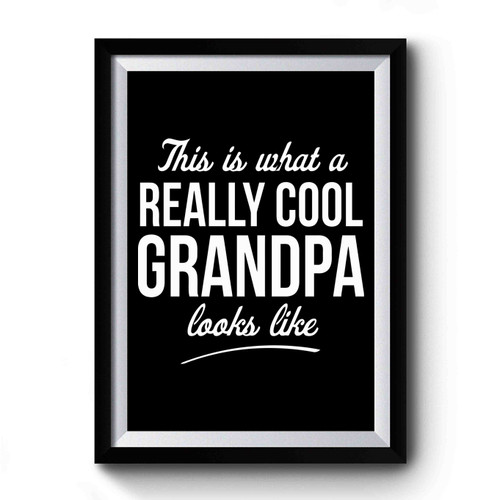 This Is What A Really Cool Grandpa Premium Poster