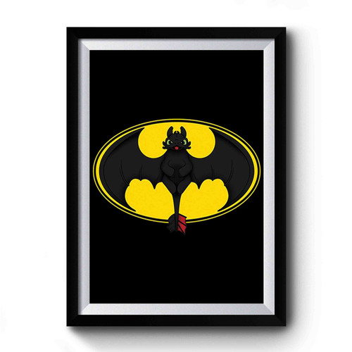 Toothles Batman How To Train Your Dragon Premium Poster