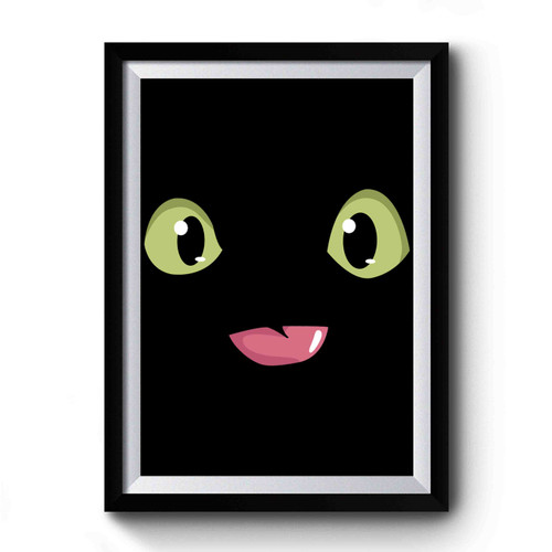 Toothless Face Dragon Cute How To Train Your Dragon Premium Poster