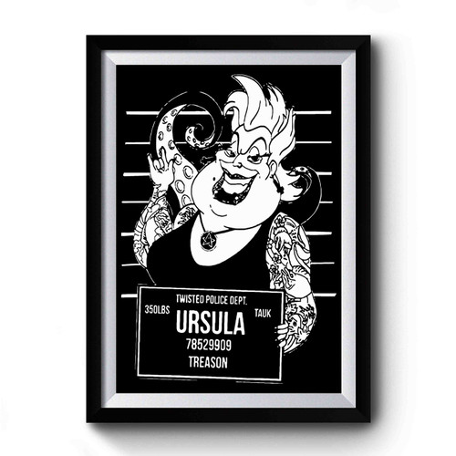 Ursula Disney Villains Funny Cute Premium Poster