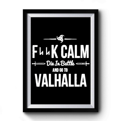 Vikings Valhalla Keep Calm Premium Poster
