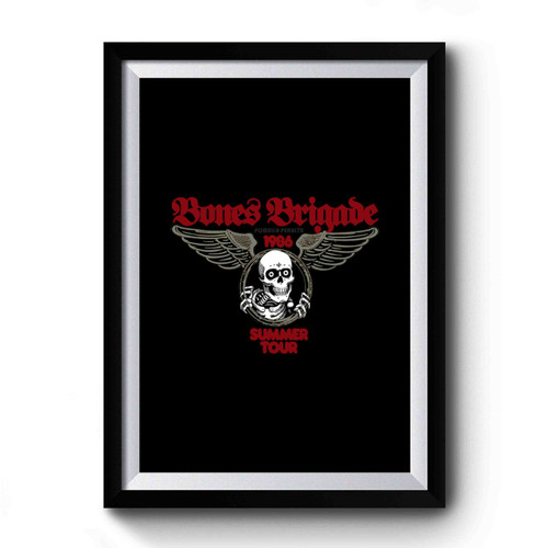 Vintage Skate Bones Brigade Summer Tour 1986 Premium Poster