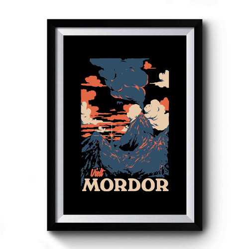 Visit Mordor Lord Of The Ring Inspired Premium Poster